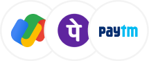 Google Pay, PhonePe, Paytm