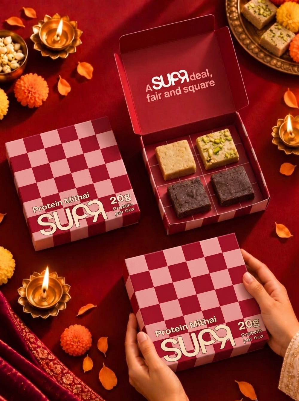 Diwali Special PCOS Friendly 20g Protein Mithai